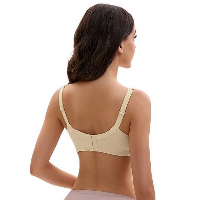 Plus Size for Women's Lace Trim Full Coverage Adjustable Strap Soft Cup Bras