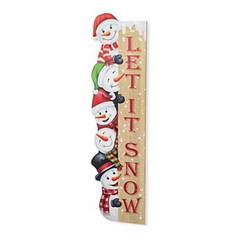 Glitzhome Lighted Christmas Porch Decor With Timer