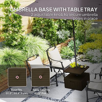 10.5 patio umbrella Grand Patio x SUNBRELLA 10 Ft Square Patio Umbrella Deluxe Curvy Aluminum  Offset Umbrella, Outdoor Cantilever Umbrella w/ Base, Canvas Aruba