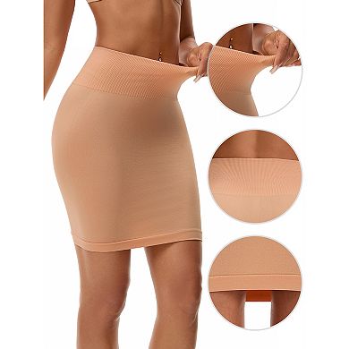 Women's High Waist Tummy Control Half Slips Slimming Fit Shaping Under Dress