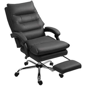 Vinsetto Microfibre Massage Office Chair with Heat, Reclining