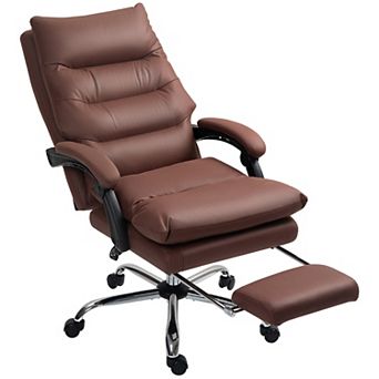 Vinsetto Microfibre Massage Office Chair with Heat, Reclining