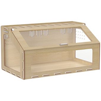 PawHut 39inch Hamster Cage, Gerbil Cage w/ Acrylic Window & Openable Top