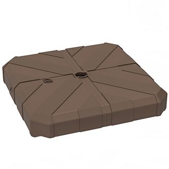 Outsunny Offset Umbrella Base, Sand/Water Filled Umbrella Stand