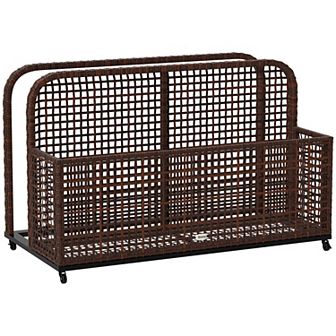 Outsunny Pool Float Storage with Wheels, Pool Caddy