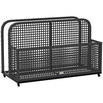 Outsunny Pool Float Storage with Wheels, Pool Caddy