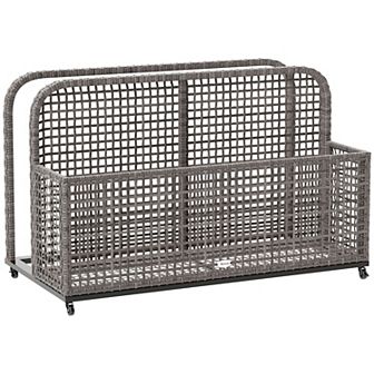 Outsunny Pool Float Storage with Wheels, Pool Caddy