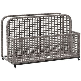 Outsunny Pool Float Storage with Wheels, Pool Caddy