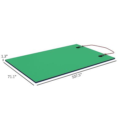 Soozier 9ft x 6' Lily Pad Floating Mat, Floating Water Pad for Lake