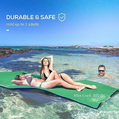 Soozier 9ft x 6' Lily Pad Floating Mat, Floating Water Pad for Lake