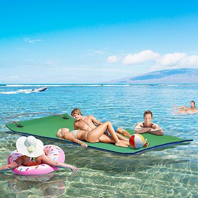 Soozier 9ft x 6' Lily Pad Floating Mat, Floating Water Pad for Lake