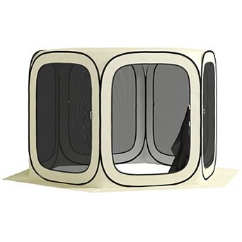 11ft Pop Up Screen Tent, UPF50+ Camping Gazebo w/ Carry Bag