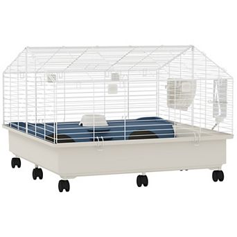PawHut Rolling Small Animal Cage for Rabbits, Hedgehogs, Guinea Pigs