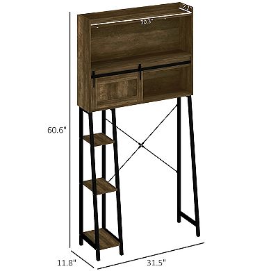 HOMCOM Over the Toilet Storage Cabinet, Over Toilet Bathroom Organizer