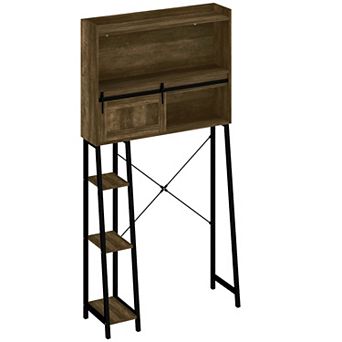 HOMCOM Over the Toilet Storage Cabinet, Over Toilet Bathroom Organizer