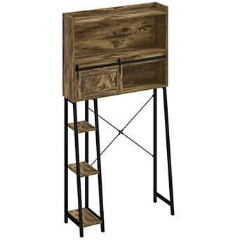 HOMCOM Over the Toilet Storage Cabinet, Over Toilet Bathroom Organizer