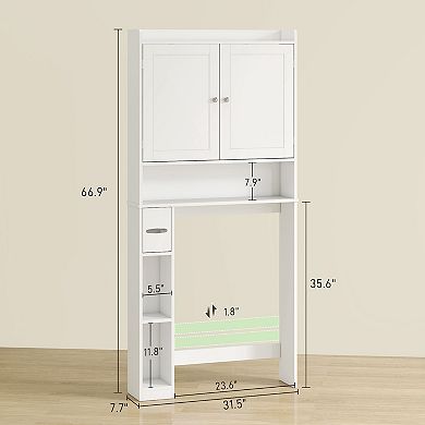 Over the Toilet Cabinet Modern Above Toilet Bathroom Organizer