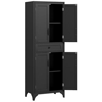 HOMCOM 67inch Kitchen Pantry Storage Cabinet with Doors and Shelves