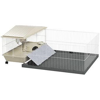 PawHut Small Animal Cage with Removable Pet Playpen for Guinea Pig Hedgehog