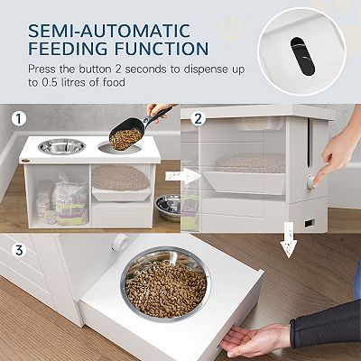 battery operated cat water fountain EverMount Battery-Operated Pet Water Fountain