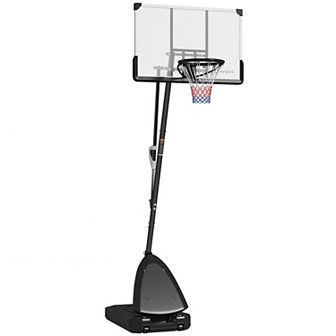 Soozier Portable Basketball Hoop, 5-10ft Height Adjustable Basketball Goal