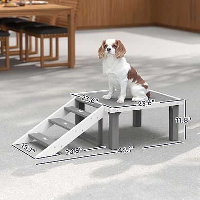 PawHut Wooden Dog Training Platform, Pet Training Place Board