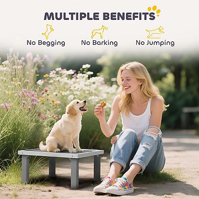 PawHut Wooden Dog Training Platform, Pet Training Place Board