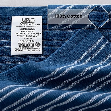 Lux Decor 6 Piece Kitchen Towels Set 16x26 100% Cotton Terry Cloth Ultra Absorbent, Soft, Durable