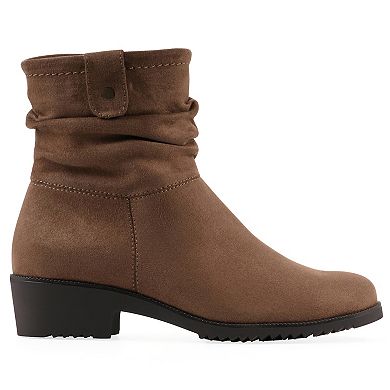 Cliffs by White Mountain Dunia Women's Ankle Booties with Block Heel