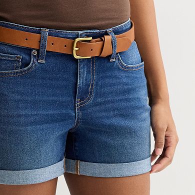 Juniors' SO® Curvy Size Low Rise Midi Shorts