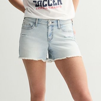 Juniors' SO® Curvy Size Low Rise Midi Shorts