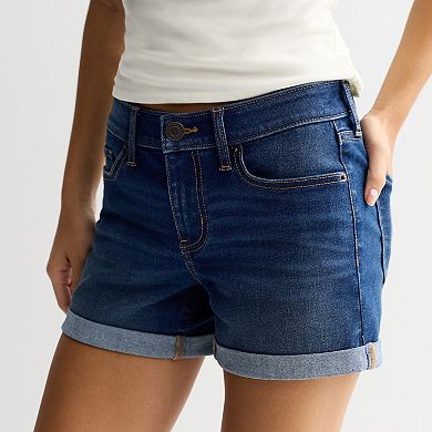 Juniors' SO® Low Rise Midi Shorts