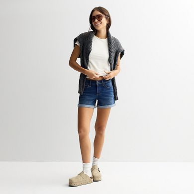 Juniors' SO® Low Rise Midi Shorts