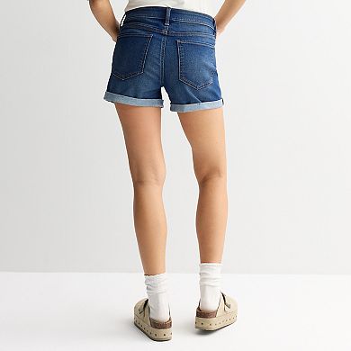 Juniors' SO® Low Rise Midi Shorts