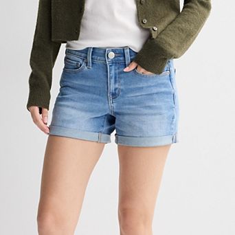 Juniors' SO® Low Rise Midi Shorts