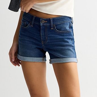 Juniors' SO® Low Rise Midi Shorts