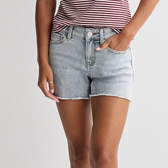 Juniors' SO® Low Rise Midi Shorts