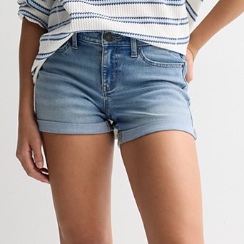 Juniors' SO® Low Rise Midi Shorts