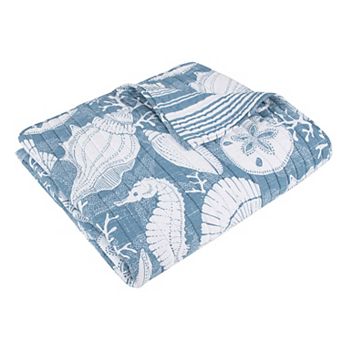 Levtex Home Stillwater Denim Quilted Throw Blanket