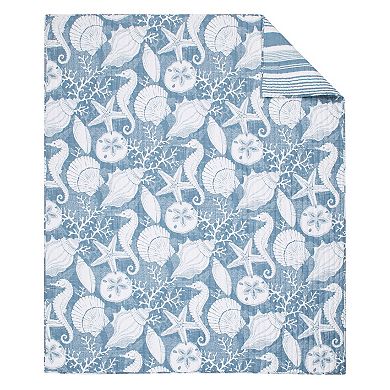 Levtex Home Stillwater Denim Quilted Throw Blanket