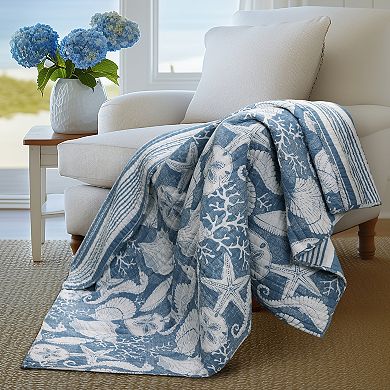 Levtex Home Stillwater Denim Quilted Throw Blanket