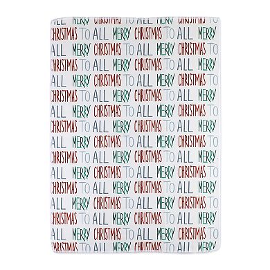 Merry Merry Basket with 3 Tea Towels – Set