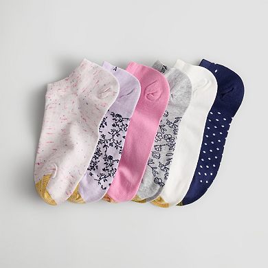Women's GOLDTOE® 6-Pack Magnolia Liner Socks