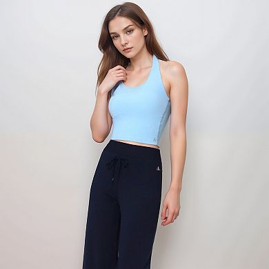 Women's Halter Active Tank Top with Stretch Fit and Built-In Light Support Shelf