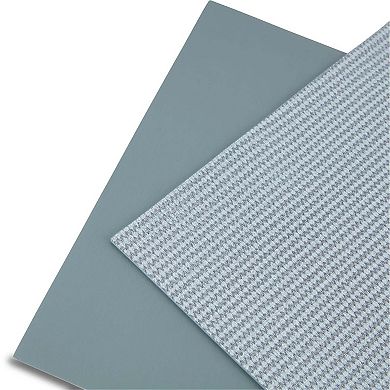 Dainty Home Exeter Reversible Premium Faux Leather 12" x 18" Rectangular Placemats Set of 4