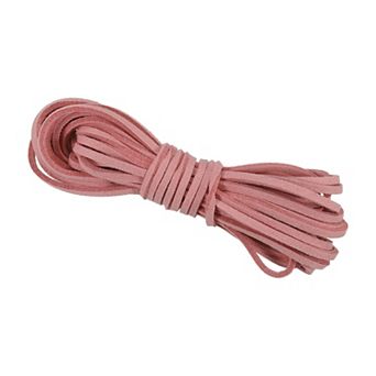 5.5 Yards x 3mm Faux Suede Leather Cord, Leather Lace String for Beading Making DIY Crafts