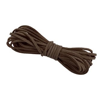 5.5 Yards x 3mm Faux Suede Leather Cord, Leather Lace String for Beading Making DIY Crafts