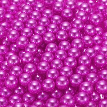 500 pc Faux Pearl for Vase Filler, 10mm No Hole ABS Round Pearls for Crafting, Jewelry Making