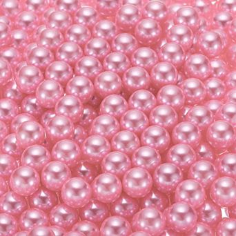 500 pc Faux Pearl for Vase Filler, 10mm No Hole ABS Round Pearls for Crafting, Jewelry Making