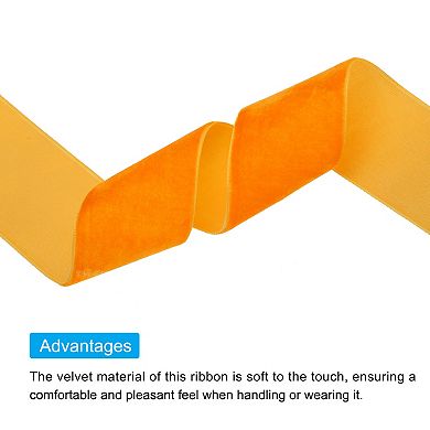 Velvet Ribbon 1 1/2 Inch x 25 Yard Single Face Spool Silky for Gift Wrapping